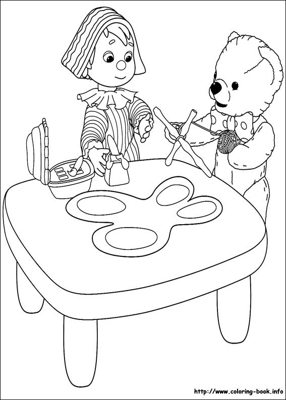 Andy Pandy coloring picture